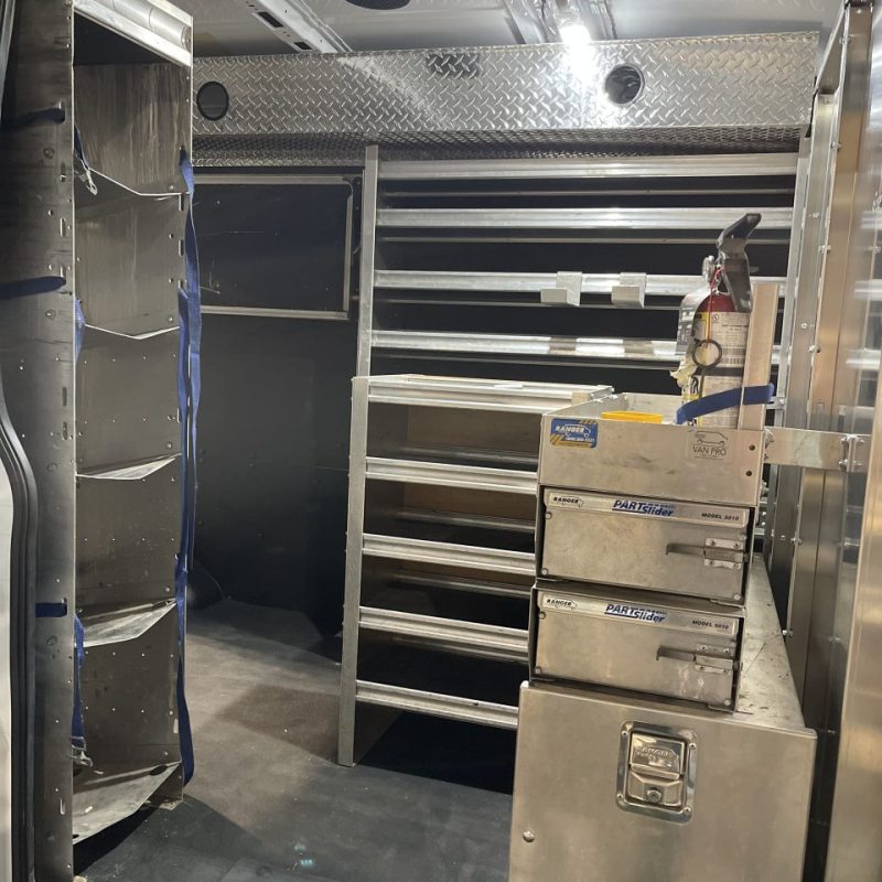 Vehicle Upfitting - Commercial shelving system 2